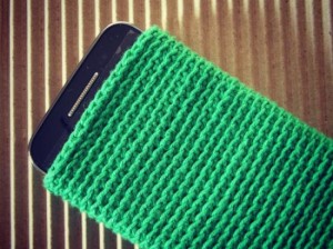 Como tejer una funda de crochet para el móvil