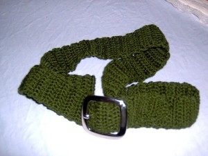 Cinturón tejido a crochet