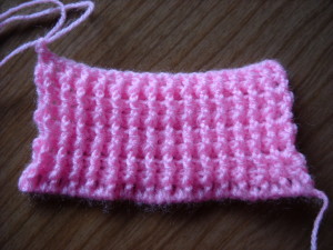 Punto elástico simple en crochet
